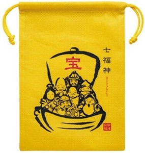 【U干支】縁起物巾着1枚（七福神）　正月/年末年始/縁起物/ギフト/謹賀新年