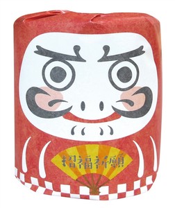 【U干支】招福ダルマトイレットロールダブル（3m）　正月/年末年始/縁起物/ギフト/謹賀新年