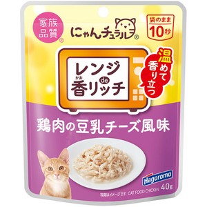 ［はごろもフーズ］にゃんチュラル香リッチ 鶏肉の豆乳チーズ風味 40g