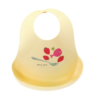 ＜五味太郎＞きんぎょがにげた 食事エプロン（ホワイト）