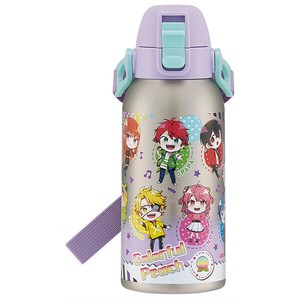 【公式】 ショルダーベルト付ダイレクトステンレスボトル 600ml 【カラフルピーチ 25】 スケーター
