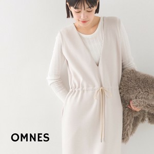 Casual Dress Sleeveless Dress Cardboard knit Waist V-Neck