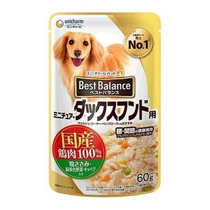 ベストバランス　国産鶏ささみパウチ　ミニ・チュアダックスフンド用 60g