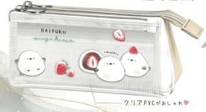 【2024年秋冬新作】【ずっとシマエナガ】サンカクマルチペンケース　だいふくエナガ　223522