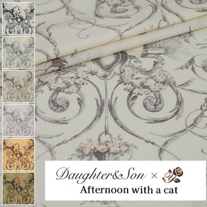 Cotton Afternoon White Beige Cat 6-colors