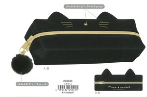 【2024年秋冬新作】2ルームペンケース　くろねこ　223041
