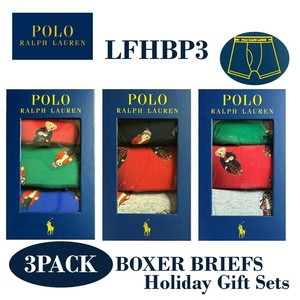POLO RALPH LAUREN(ポロ ラルフローレン)  3枚組ボクサーブリーフ(HOLIDAY GIFT SETS BOXER BRIEF) LFHBP3