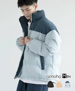 《 aimoha MEN 》ジャケット メンズ 長袖 アウター 異素材 コーデュロイ 裏地あり レディース 羽織り