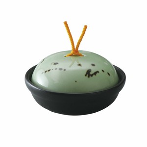 ヒワ釉黒飛ばし会席鍋（中）