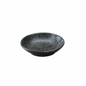 黒結晶8cm豆皿