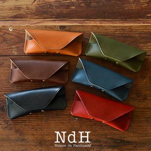 [ NdH ] 栃木レザー メガネケース ｜ 本革 牛革 眼鏡ケース サングラス アイウェア シンプル