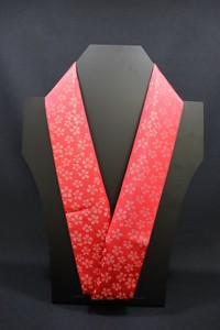 伊達衿【振袖】桜金通　レッド (1232-1001-030)