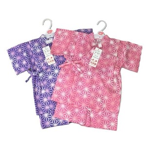 Kids' Yukata/Jinbei Hemp Leaves Made in Japan