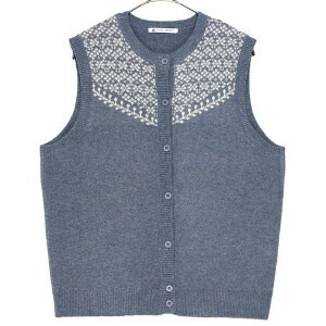 Vest/Gilet Crew Neck Floral Pattern Pastel