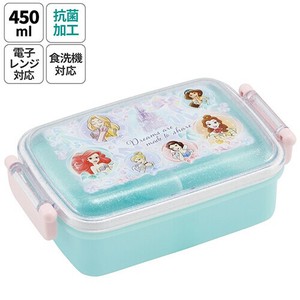便当盒 抗菌加工 午餐盒 四角形 Disney迪士尼 450ml