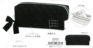 【2024年秋冬新作】【LIKE COSME】ツインファスナーペンケース　GRAY DoLL　223643