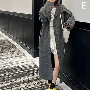 カーディガン  ニット  無地  長袖 ゆったり  快適   レディース ファッション アウター  YEA1516