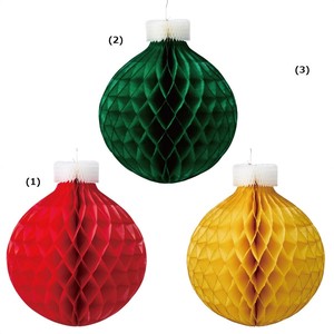 クリスマスデコレーション　オーナメントボールハニカム