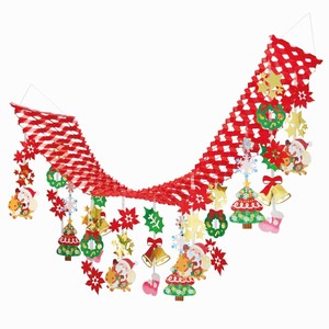 クリスマスデコレーション　ハッピークリスマスプリーツハンガー