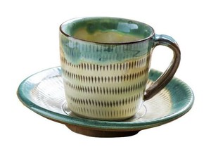 山下工芸(Yamashita kogei) 　小石原焼コーヒーセット(トビ)(青縁)　45025670