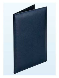 コレクト 調印・証書ホルダー紺A4判布レザー F-244-BL