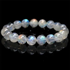 天然珍珠/月光石手链 彩虹 手链 10mm