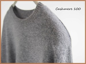 Sweater/Knitwear Round Neck Cashmere Wide Pullover [2024 A/W NEW]