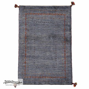 ギャッベ　ペルシャ　イラン　オーガニックウール　絨毯　ラグ　玄関マットL (約60×90cm）61×89cm　G1344