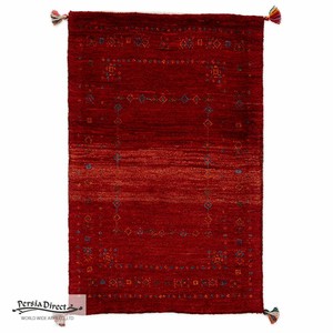 ギャッベ　ペルシャ　イラン　オーガニックウール　絨毯　ラグ　玄関マットL (約60×90cm）58×89cm　G1340