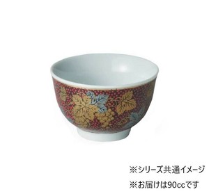 陶盛赤粒山葡萄煎茶碗 90cc Y-68