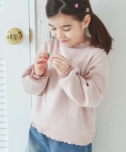 裏起毛 ハイネック フリル メロー プルオーバー
