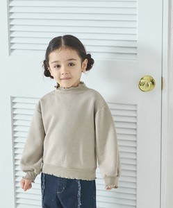 裏起毛 ハイネック フリル メロー プルオーバー