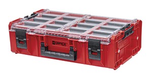 QBRICKｷｭ-ﾌﾞﾘｯｸ 19.5L 工具収納 工具や部品の整理と保管に最適 ﾚｯﾄﾞ