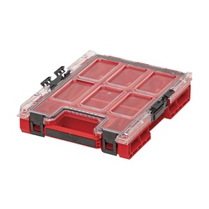 QBRICKｷｭ-ﾌﾞﾘｯｸ 2.5L工具収納 5ﾊﾞｹｯﾄ付 作業場の小物や長いｱｲﾃﾑの収納 ﾚｯﾄﾞ