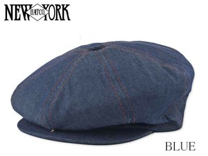 NEWYORK HAT ＃6103 STITCHED DENIM　NEWSBOY　22036