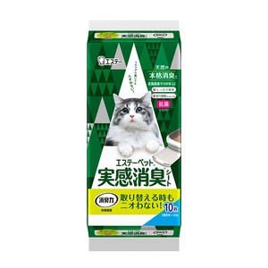 [エステー株式会社] エステーペット　実感消臭シート　猫用システムトイレ10枚