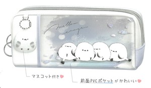 【2024年秋冬新作】【ずっとシマエナガ】ツインファスナーペンケース　mellow enaga 224082