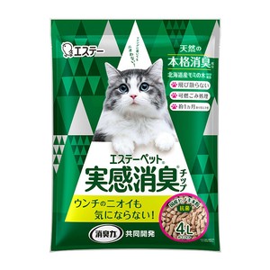 [エステー株式会社] エステーペット　実感消臭チップ　猫用システムトイレ4L