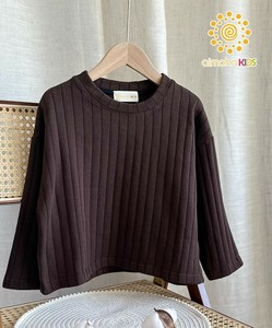 《 aimoha KIDS 》コットンリブプルオーバー リブトップス キッズ トップス 男の子 女の子 子供