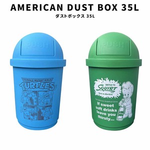 AMERICAN DUST BOX 35L Mutant Turtles JUICE ダストボックス フタ付き ドーム型 大容量 ゴミ箱