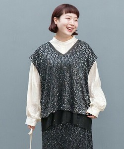 キラキラのメッシュジレー（大きいサイズ）