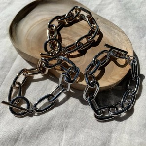【SDギャザリング】ブレスレット　チェーン　シルバー　ゴールド　アクセサリー　大ぶり　韓国　マンテル