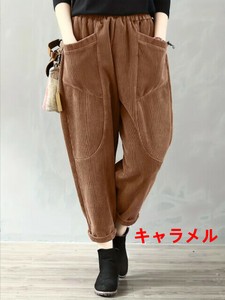 カジュアルパンツ 秋冬 無地 ゆったり 快適 レディース ファッション BQ5929