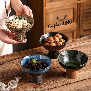 ◆◆大人気◆◆INSスタイル 菓子皿 レトロ ナッツ お茶皿 大人気 高脚皿 ドライフルーツ フルーツ皿 家庭用