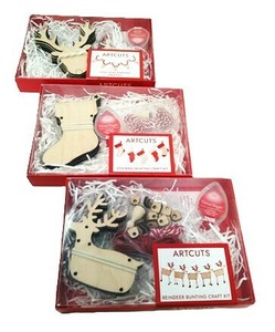UK直輸入　木製クリスマスオーナメント　 クラフトキット