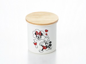 Enamel Storage Jar/Bag Mickey Minnie