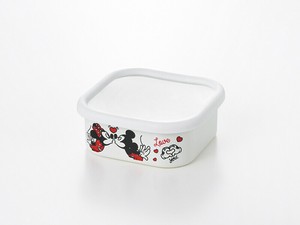 Enamel Storage Jar/Bag Mickey Minnie Square