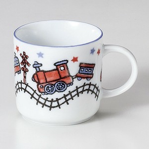 電車マグカップ 陶器 日本製 美濃焼