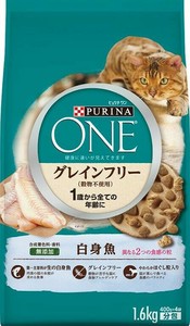 ピュリナワン キャット グレインフリー 白身魚 1．6kg