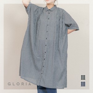 【入荷しました！】【2025年春夏物新作】サッカーチェックシャツワンピース